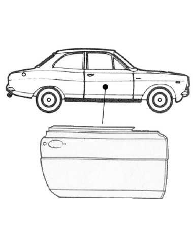 FORD ESCORT I TÜRBLECH RECHTS