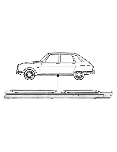 RENAULT R16 EINSTIEGBLECH...